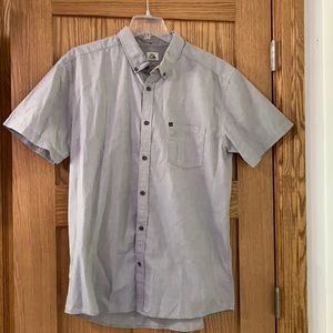 Quicksilver XL modern fit short sleeve button down shirt excellent condition